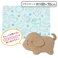 日本 つぶらな瞳の犬と猫 豆豆眼動物cushion 附毛氈 34cm (共5款)