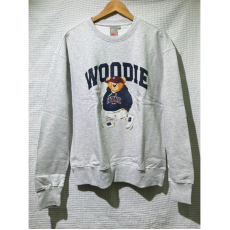 Spao 圓領WOODIE衛衣-灰 M碼