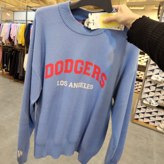 MLB LA 衛衣 (粉藍色)