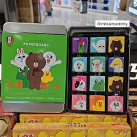 COLOMBIN Line Friends 鐵盒牛奶朱古力 24入