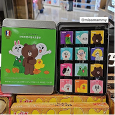 COLOMBIN Line Friends 鐵盒牛奶朱古力 24入