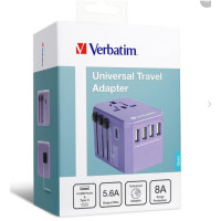 Verbatim Ports 旅行充電器 usb 5.6A 