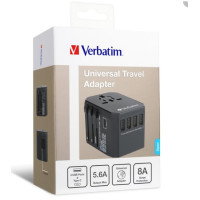 Verbatim Ports 旅行充電器 usb 5.6A 