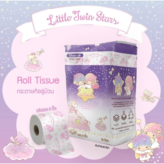  Sanrio Roll Tissue Sanrio 優質廁紙1 盒有12 卷