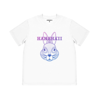 HANAHAII 兔子頭+LOGO純棉短袖TEE