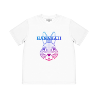 HANAHAII 兔子頭+LOGO純棉短袖TEE