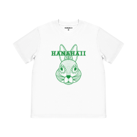 HANAHAII 兔子頭+LOGO純棉短袖TEE