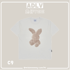 ADLV 兔仔短袖TEE (白色)