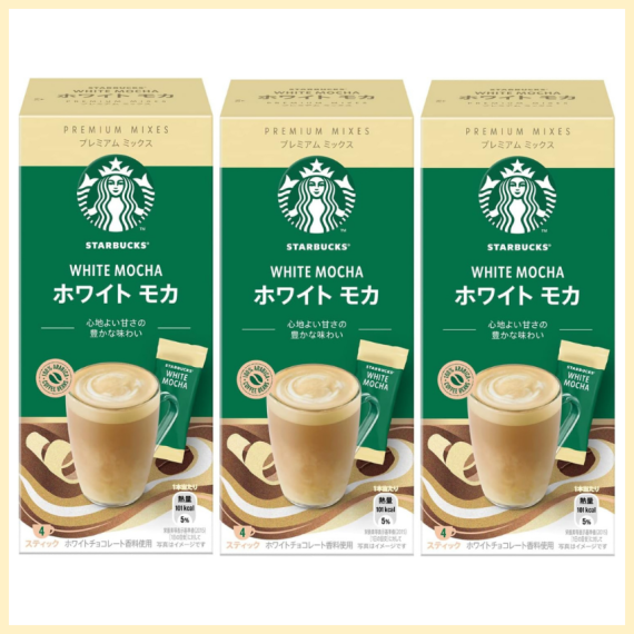 STARBUCKS 白摩卡咖啡棒 4 包 x 3 盒