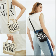 Gentle Woman Mirco Canvas Tote Bag 